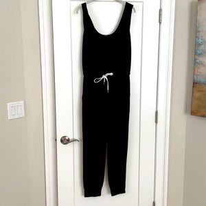 Sleeveless cotton pants jumper with cuff pant